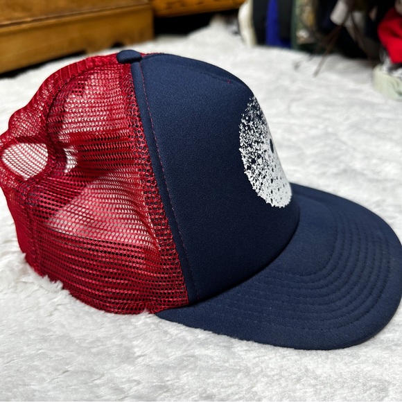 Prooflab Dandelion Mesh Snapback Trucker Hat Navy Burgundy Adult OS - Picture 5 of 11